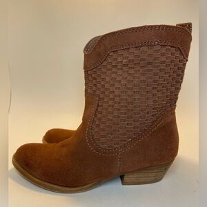 Nine West Vintage‎ America Woven Suede Boots Size 7.5M